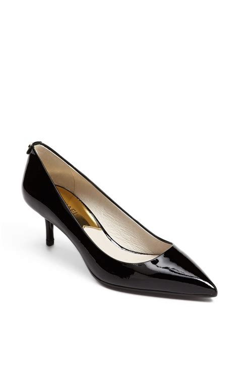 michael kors hamilton schwarz pumps|michael kors kitten heel pump.